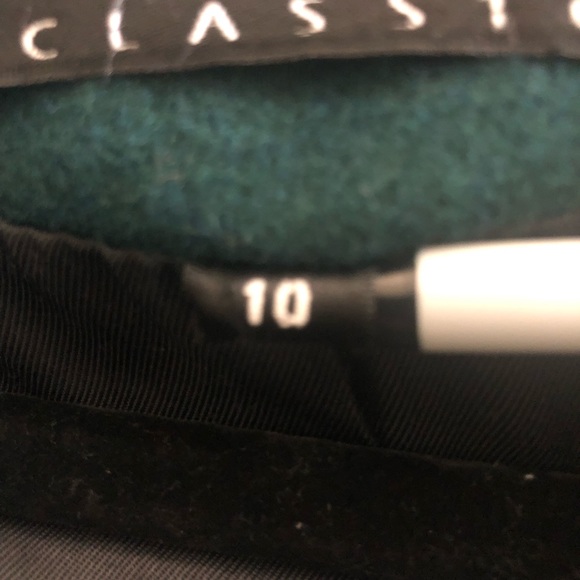 ADOLFO CLASSICS LONG GREEN COAT - Picture 10 of 11